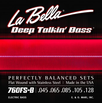 LaBella 760FS-B Deep Talkin" Bass Flats Bass Strings 045-128T