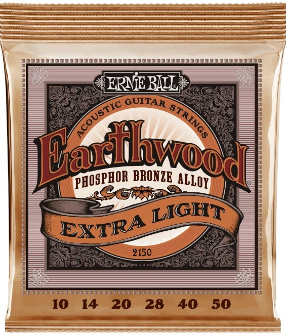 Ernie Ball Earthwood Extra-Light Phosphor Bronze struny pre akustickú gitaru .010-.050
