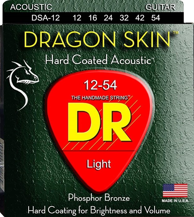 DR Strings Dragon Skin DSA-12 Light Struny pre Akustickú Gitaru 12-54 Bulk